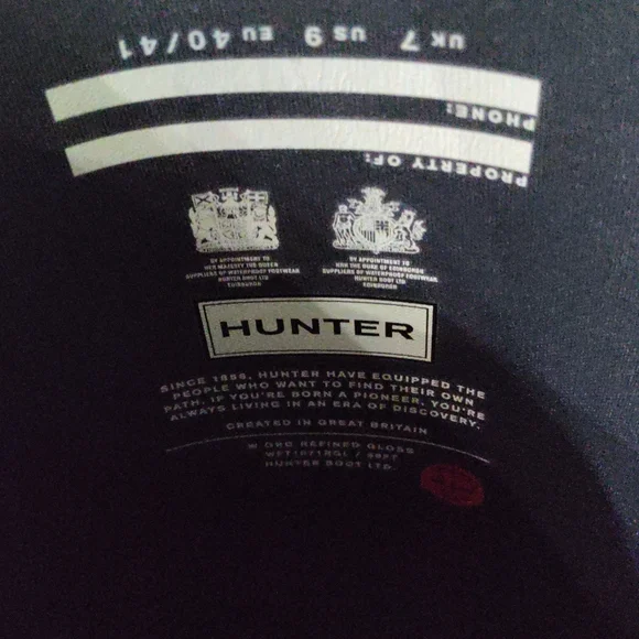 Hunter  gloss rain boots beautiful condition ! - Picture 3 of 9